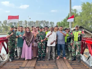TNI AD Rampungkan Jembatan Bailey di Bireuen