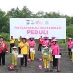 Hari Bumi 2026, Polresta Banyuwangi Tanam 100 Pohon Cemara di Pantai Cemara