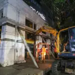 Pembongkaran Eks Toko Nam Surabaya Dimulai, Dikerjakan Malam Hari