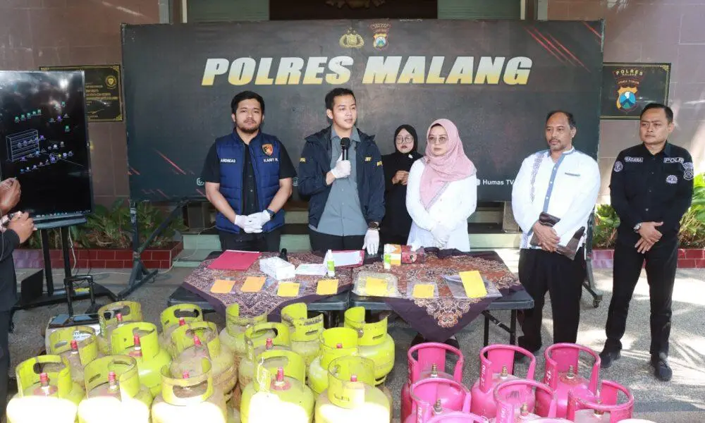 Gas Subsidi Disuntik Bright Gas, Polisi Bongkar Modus Ilegal di Malang