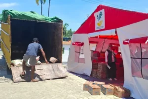 Ratusan Warga Mengungsi, Kemensos Kirim Bantuan ke Halmahera Tengah