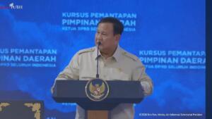 Bahas Kondisi Dunia, Prabowo Beri Arahan ke Ketua DPRD se-Indonesia di Akmil Magelang