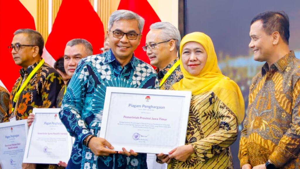 Pemprov Jatim Raih Penghargaan KPK dalam Penguatan Integritas ASN