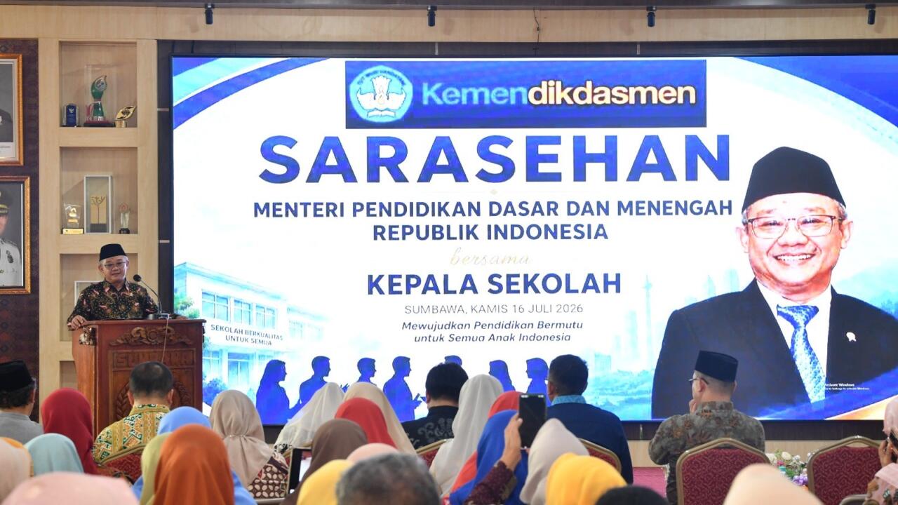 Sarasehan di Sumbawa, Mendikdasmen Serap Aspirasi Kepala Sekolah